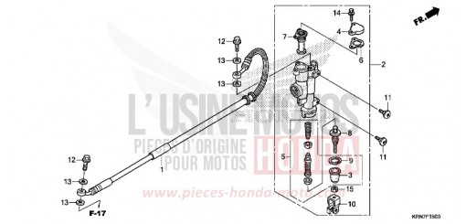 HAUPTBREMSZYLINDER, H. CRF250RH de 2017